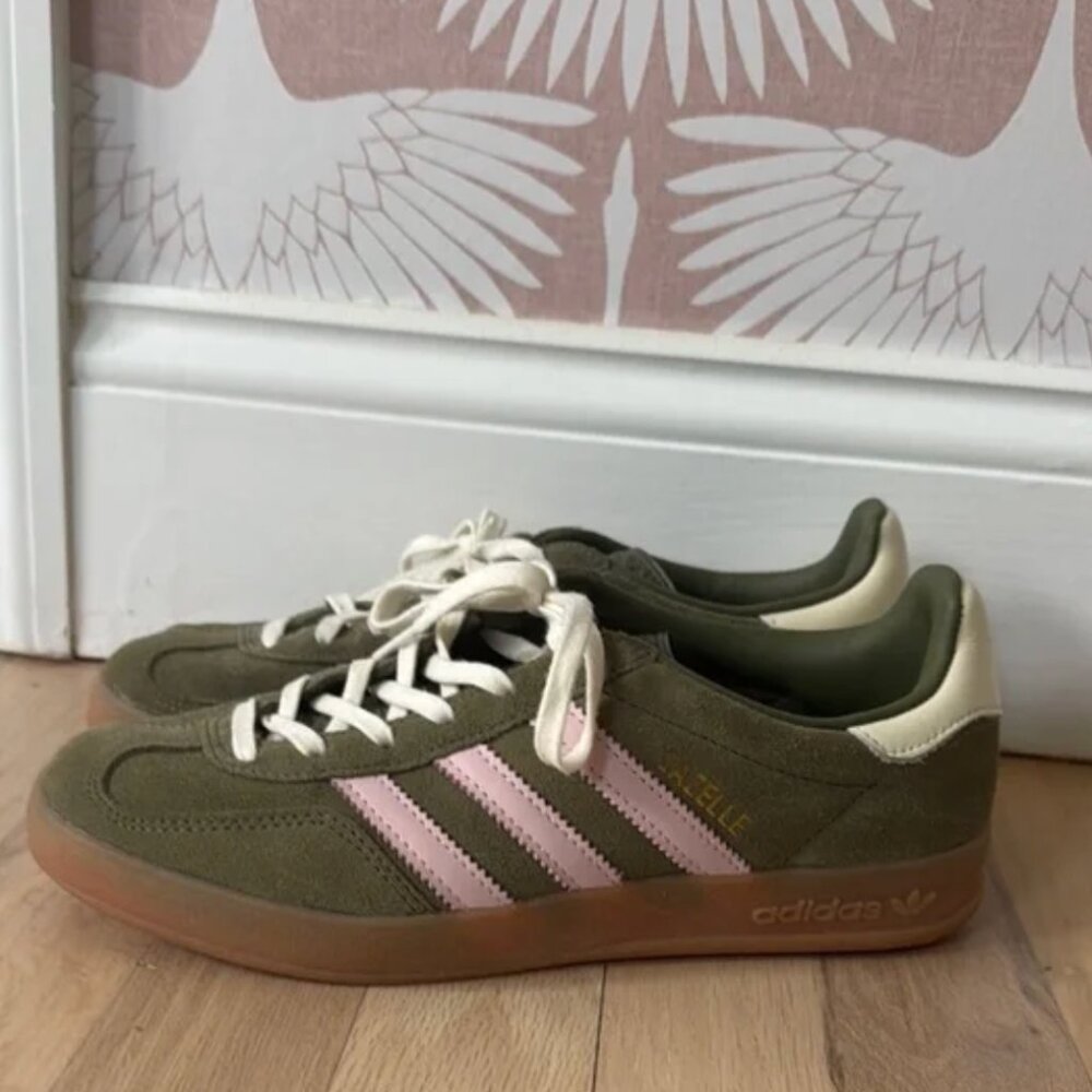Green and Pink Adidas